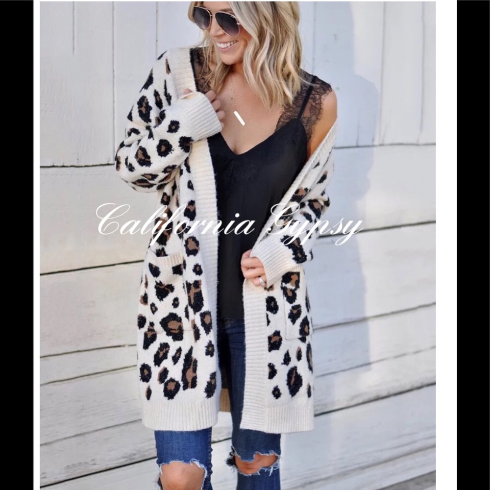 LAST ONE🎉Leopard Knit Cardigan - Picture 6 of 7